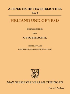 cover image of Heliand und Genesis